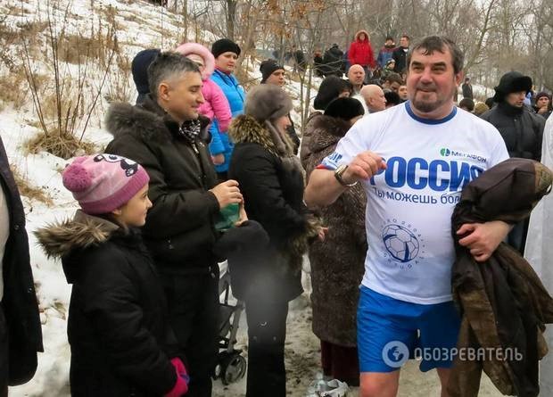 Олександр Бобков на хрещенських купаннях