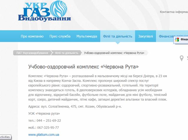 УкрГазВидобуток Червона рута