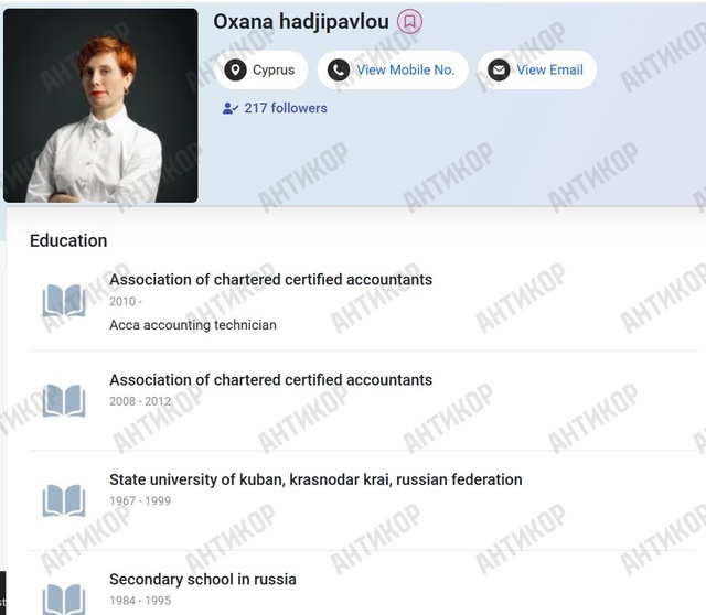 LinkedIn, Oksana Hadjipavlou