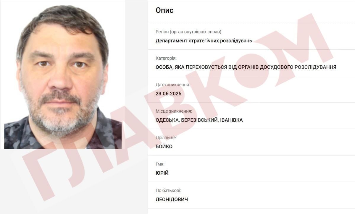 Юрій Бойко, Автомагістраль-Південь, розшук