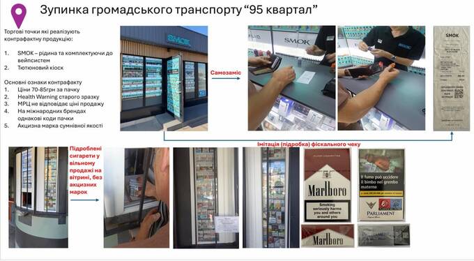 зупинка 95 Квартал, сигарети, Кривий Ріг