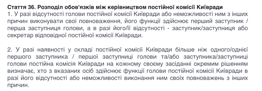 постійна комісія Київради