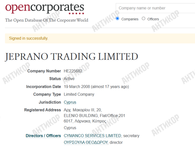 Jeprano trading limited, Артур Гранц