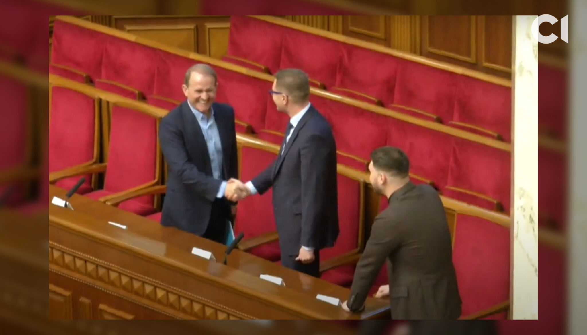 Віктор Медведчук та Іван Баканов. Скриншот із відео «5 каналу»