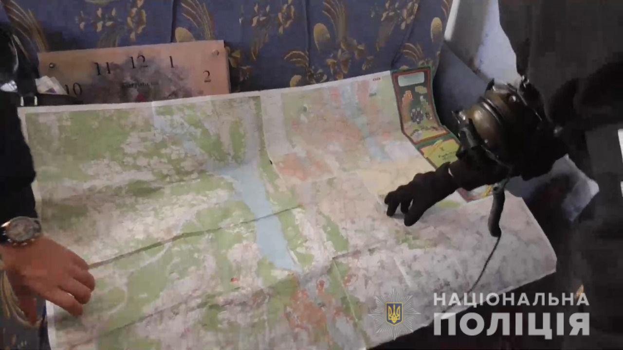 Карта, знайдена у підозрюваного в колабораціонізмі