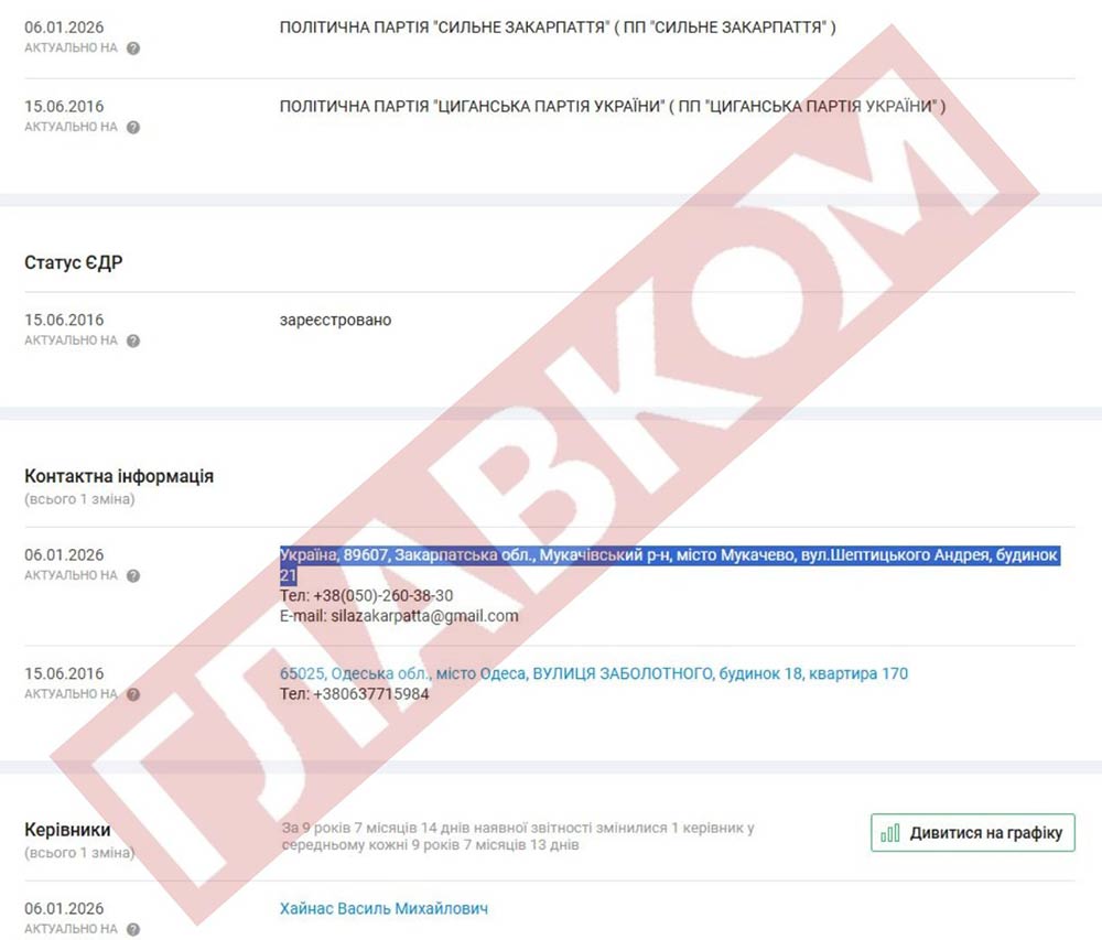 сильне Закарпаття, Павло Балога, партії на продаж