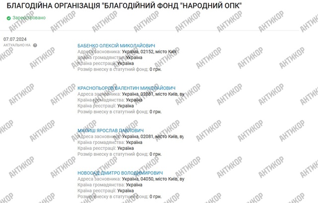 Народний ОПК, Андрій Бабенко, Ярослав Малий