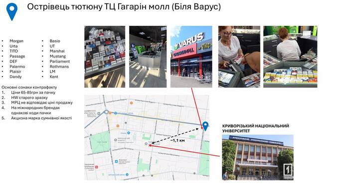зупинка 95 Квартал, сигарети, Кривий Ріг