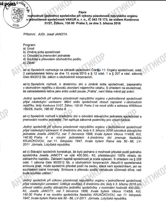 Vakur sro, Надія Крячкова