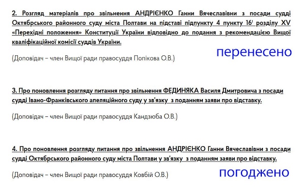 Анна Андрієнко, суддя