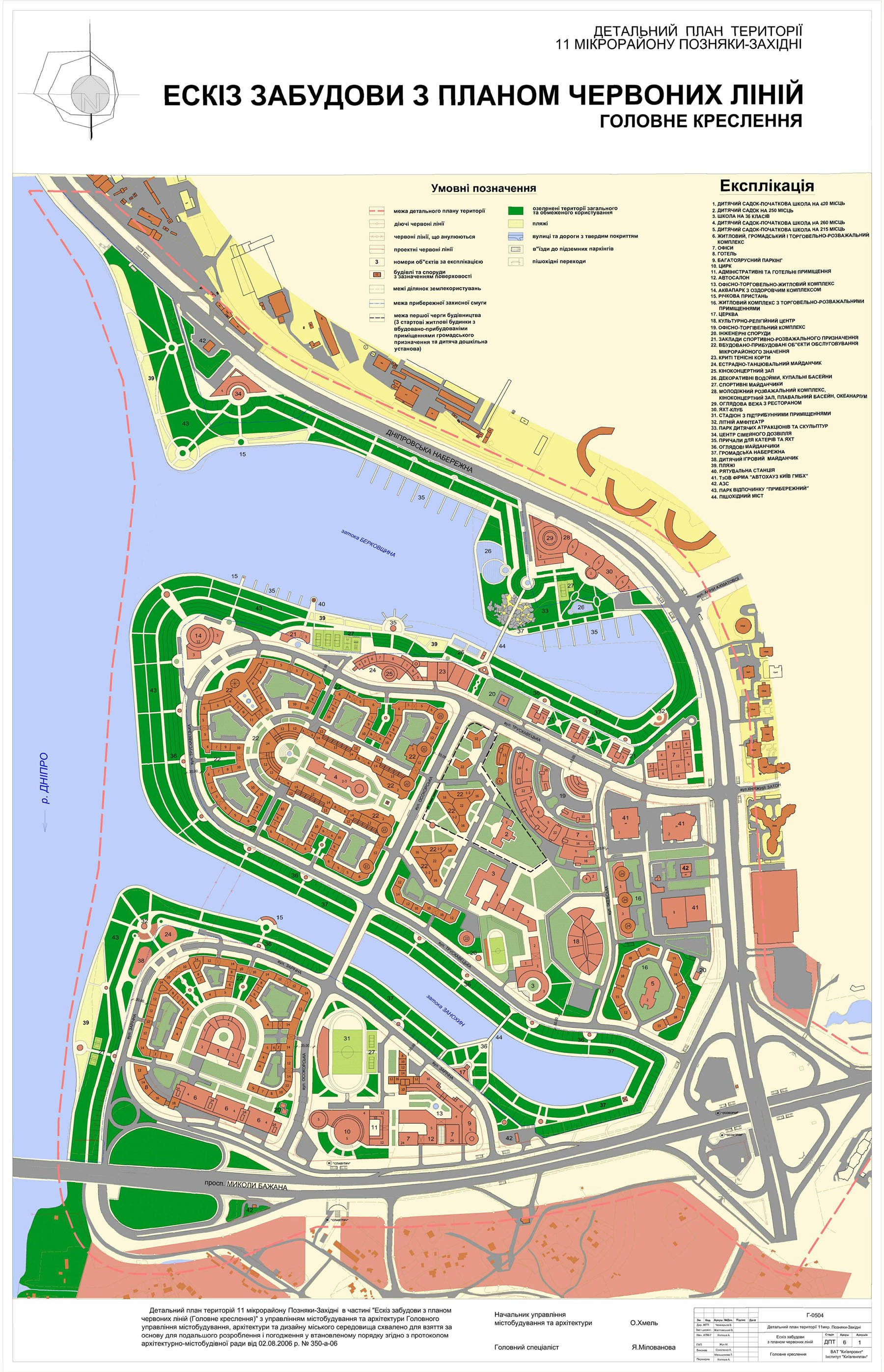 ЖК RiverStone, план забудови