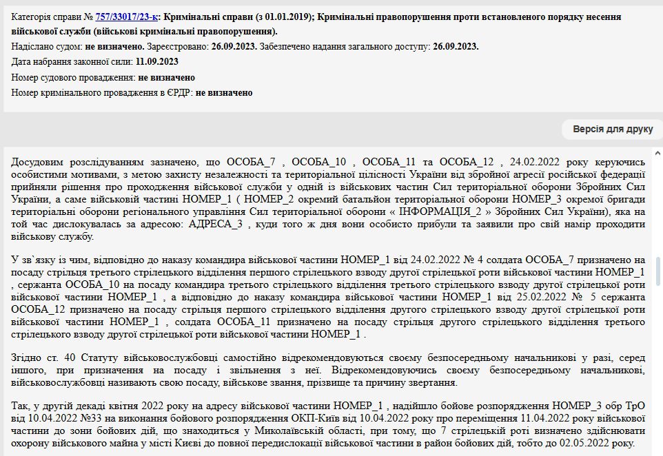 судове рішення, КМДА, ухилісти, Батальйон Хрещатик