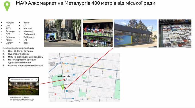 зупинка 95 Квартал, сигарети, Кривий Ріг