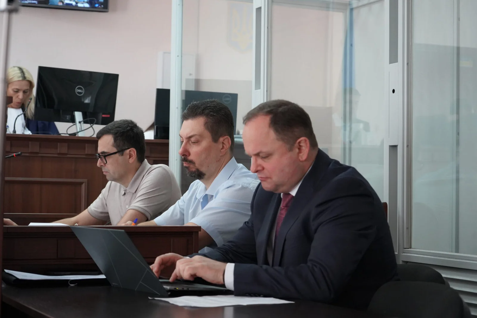 суддя Всеволод Князєв, адвокат, Іван Староста, Олександр Готін, обвинувачений Князєв