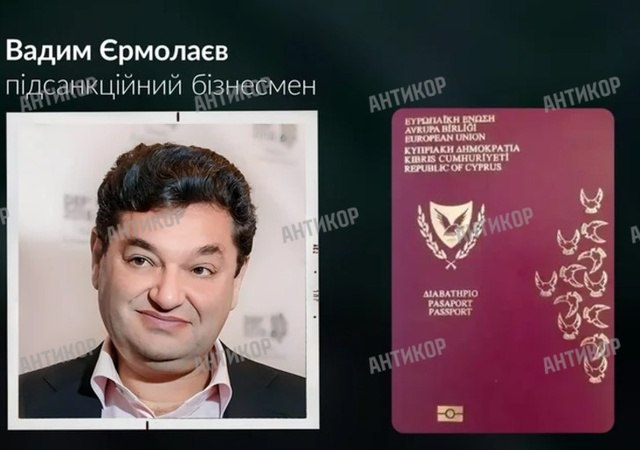 Вадим Єрмолаєв, санкції, громадянство, паспорт