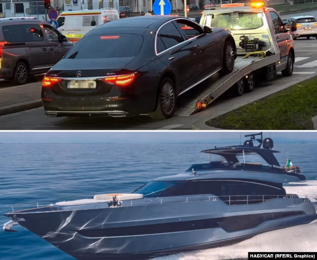 яхта та мерседес Андрія Гмиріна