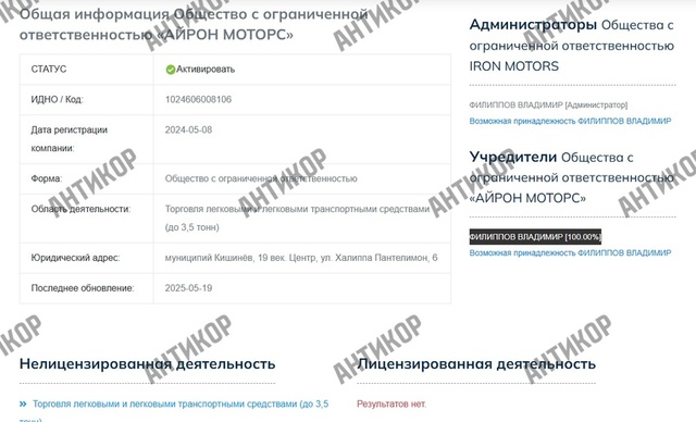 Iron Motors, Володимир Філіппов