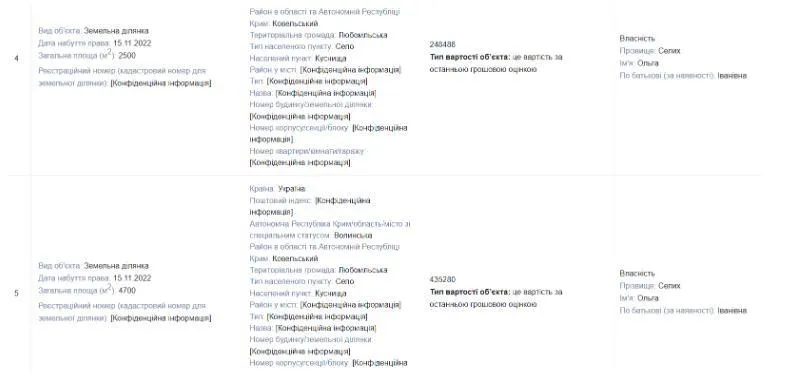 Земля Ольги Сілих, декларація
