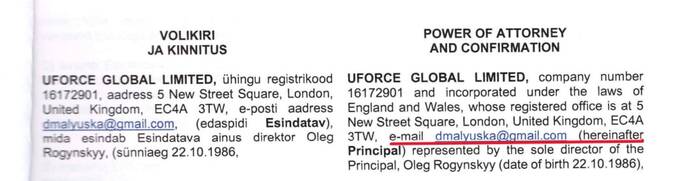 UForce Global Limited, Денис Малюська